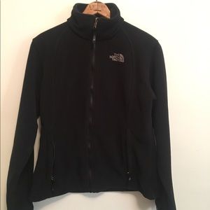 Women's North Face black fleece, size M