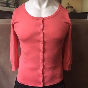 Maurice's Salmon Cardigan Large