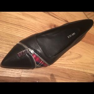 Never Worn Nine West Plaid Peekaboo Flats