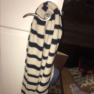 Blue and White Infinity Scarf