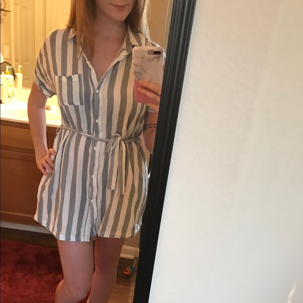 Striped t shirt dress