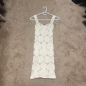 FREE PEOPLE bodycon medallion white/cream dress