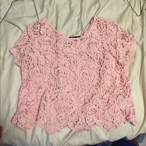 Pink crop top