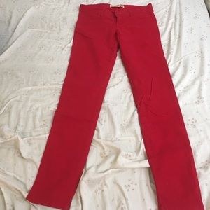 Red jeans