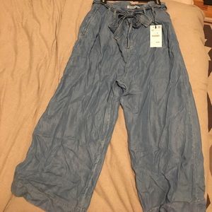 Zara Denim Culottes (Wide legged Pants)