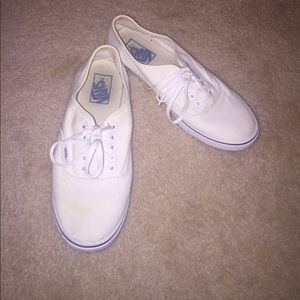 offwhite van sneakers with blue stripe 8.5