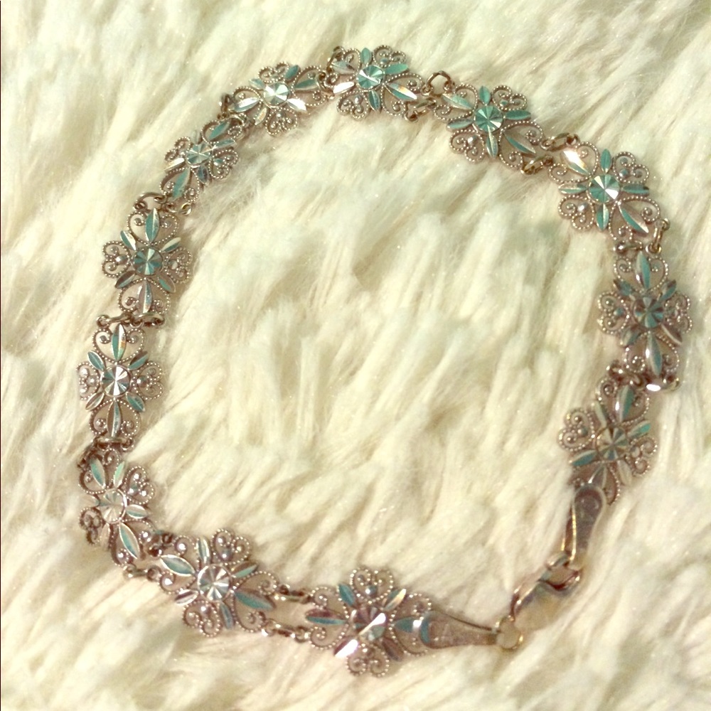 14k white gold bracelet