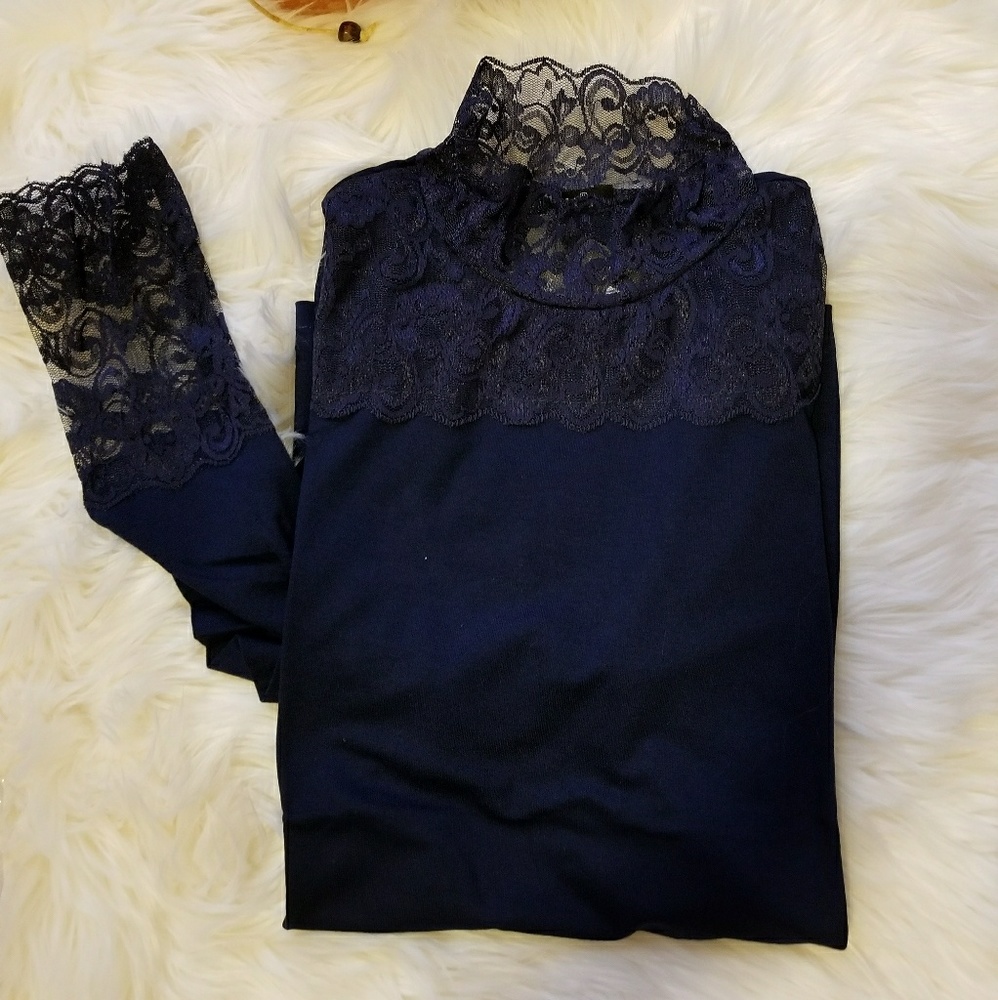 Cotton long sleev blouse