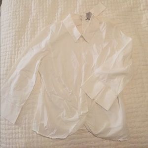 Never worn H&M white collared dress shirt
