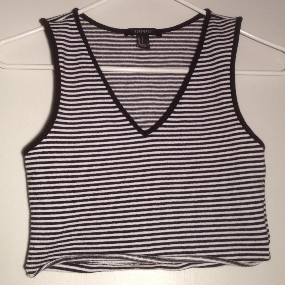 striped crop top - Picture 1 of 4