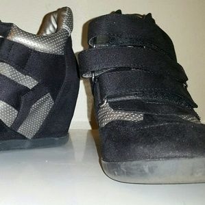 Black and Silver Booties