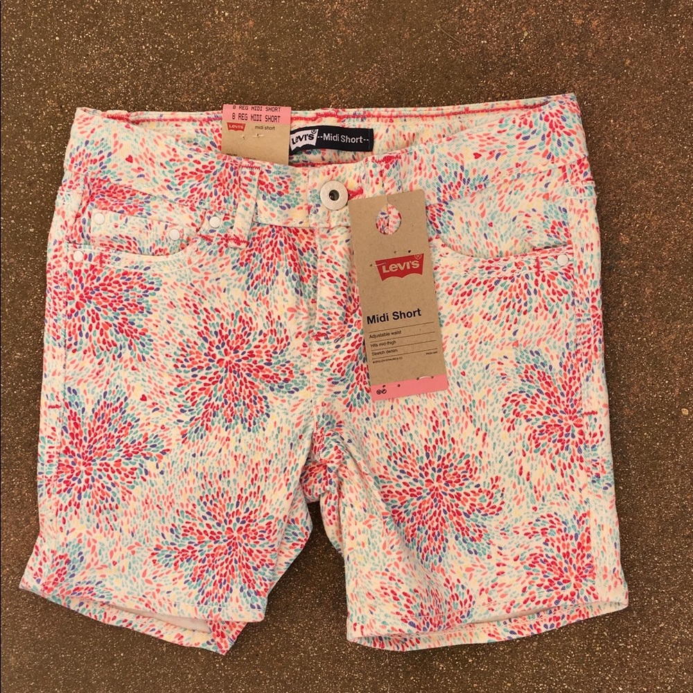 NWT Girls Levi's Midi Shorts