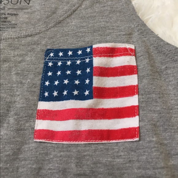 [SOLD] American Flag Pocket Tank - Picture 2 of 2