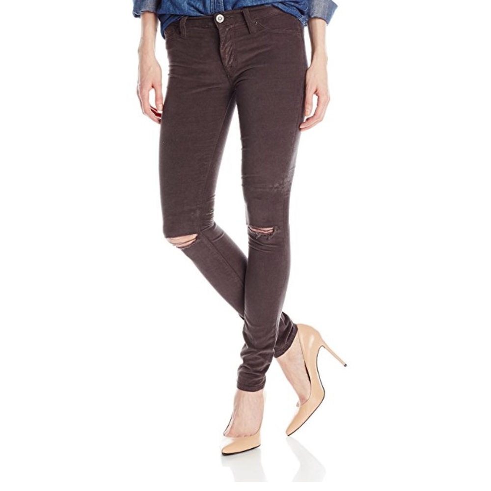 Hudson Nico super skinny mid rise gray corduroy 👖