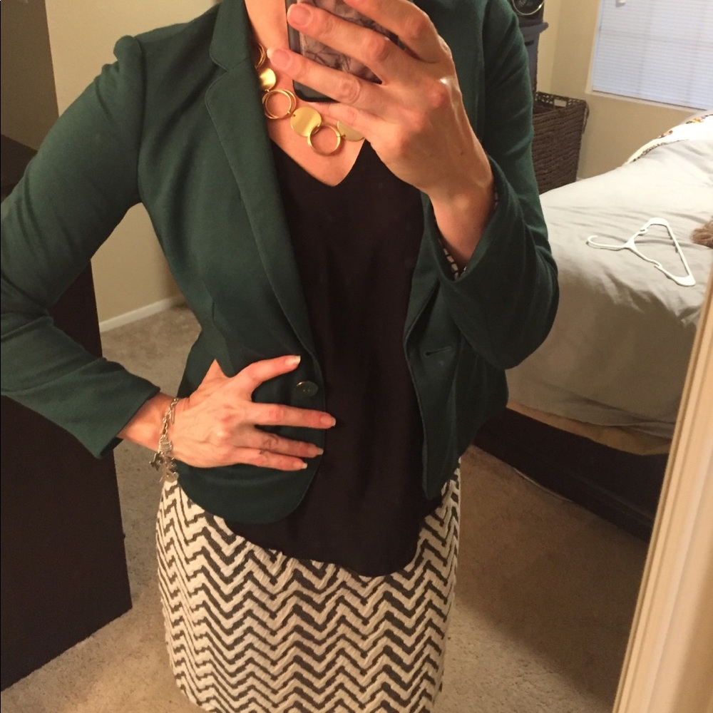 Green blazer
