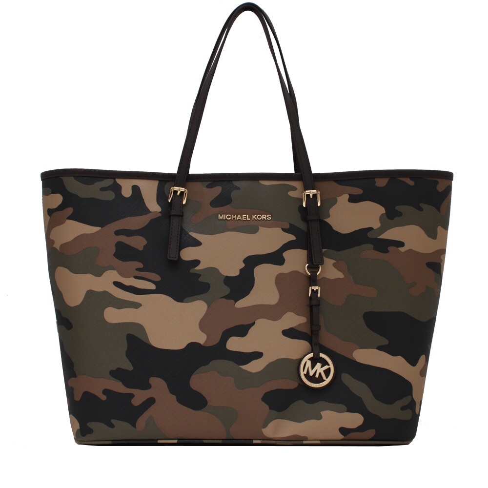 Michael Kors Jet Set Camo Tote Bag Purse