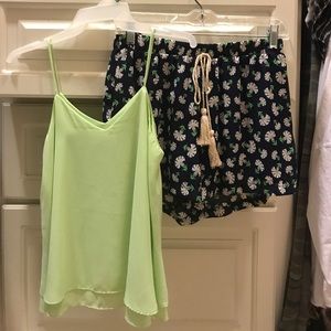 Boutique tank and short set! Size small/medium