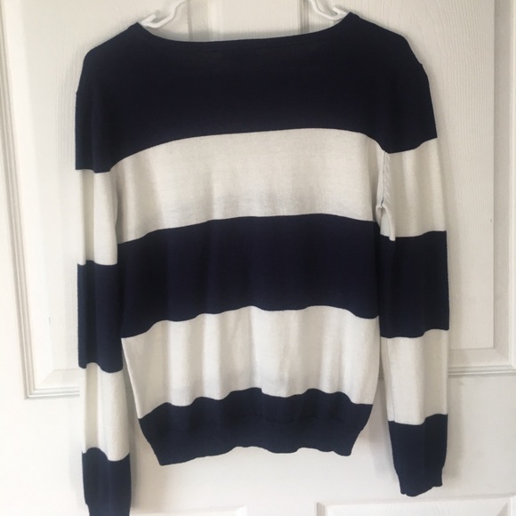 blue and white striped sweater - Picture 2 of 3
