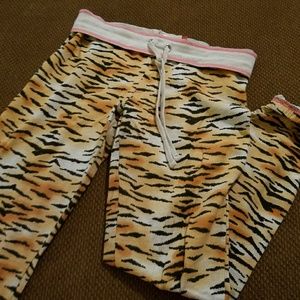 Tiger striped lounge pants