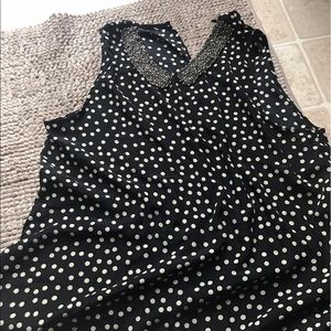 Beaded Peter Pan collar tank