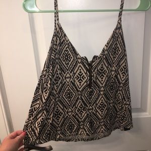 Crop Top with Front Zipper