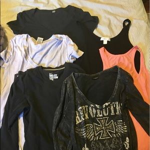 BUNDLE- includes ALL shirts left in closet!