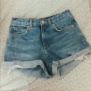 Topshop Moto denim shorts