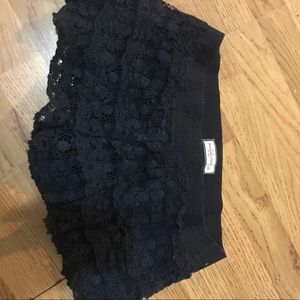 Navy blue lace shorts Abercrombie size large