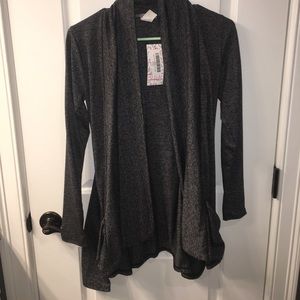 Charcoal Grey Heathered Cardigan