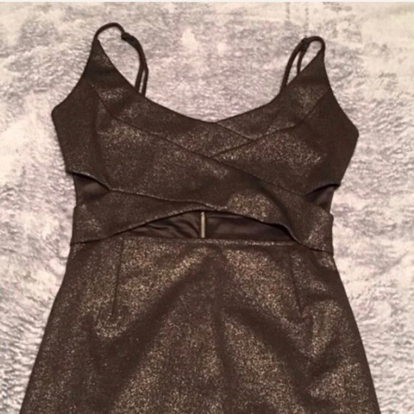 🔥Sparkly Black Cutout Dress - Picture 2 of 4