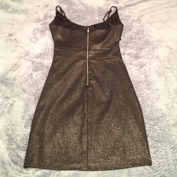 🔥Sparkly Black Cutout Dress - Picture 3 of 4