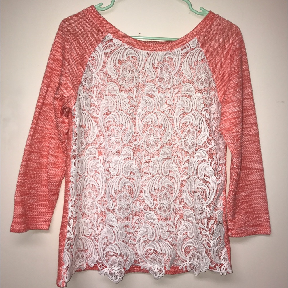 Coral sweater