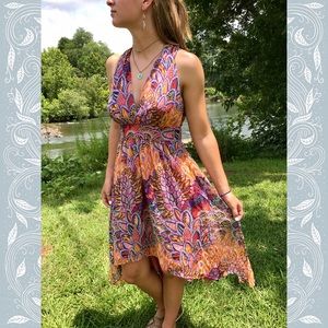 Nicole Miller Artelier Silk Colorful High Low 👗 4