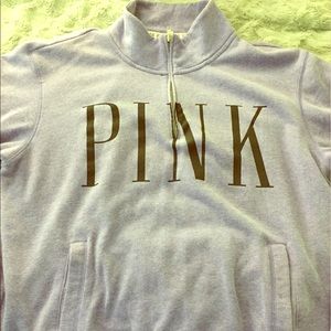 Victoria Secret Pink half zip sweater