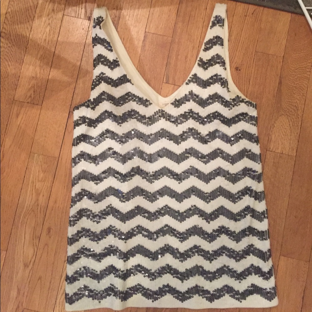 Jcrew sequin tank