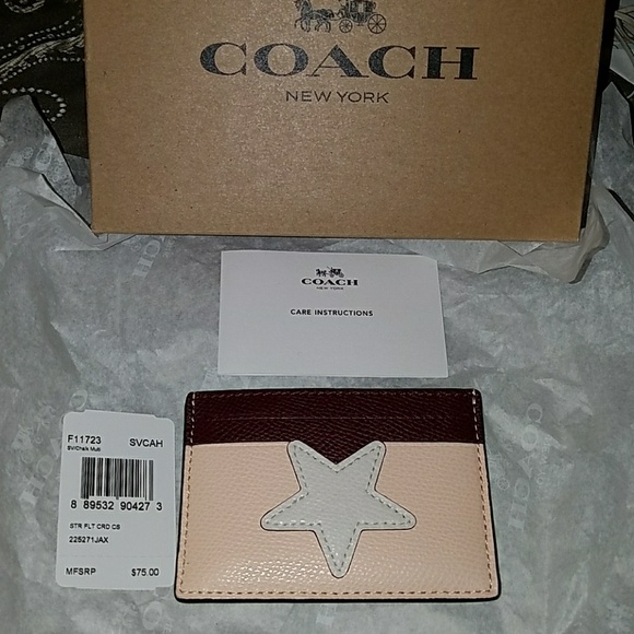 Coach Accessories - NWT Coach Star Card Holder
