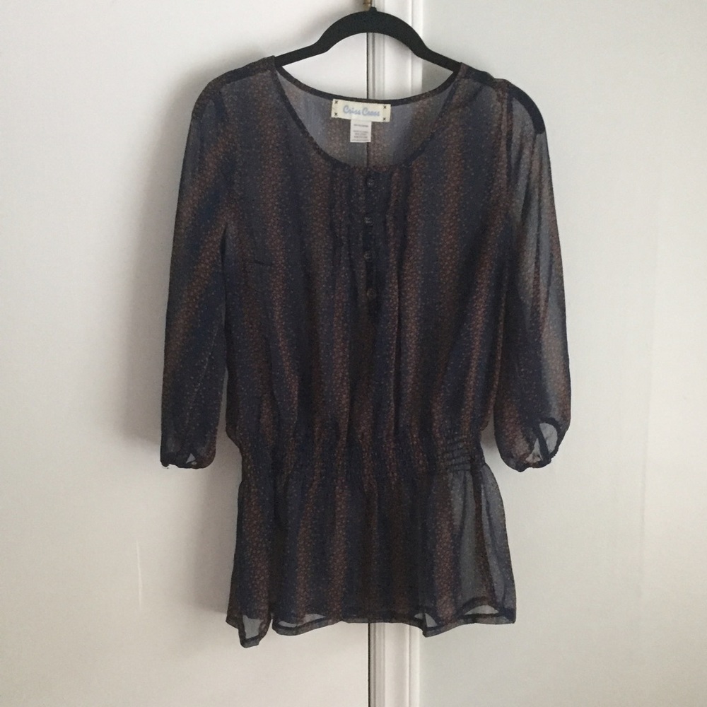 EUC Flowy Patterned Top