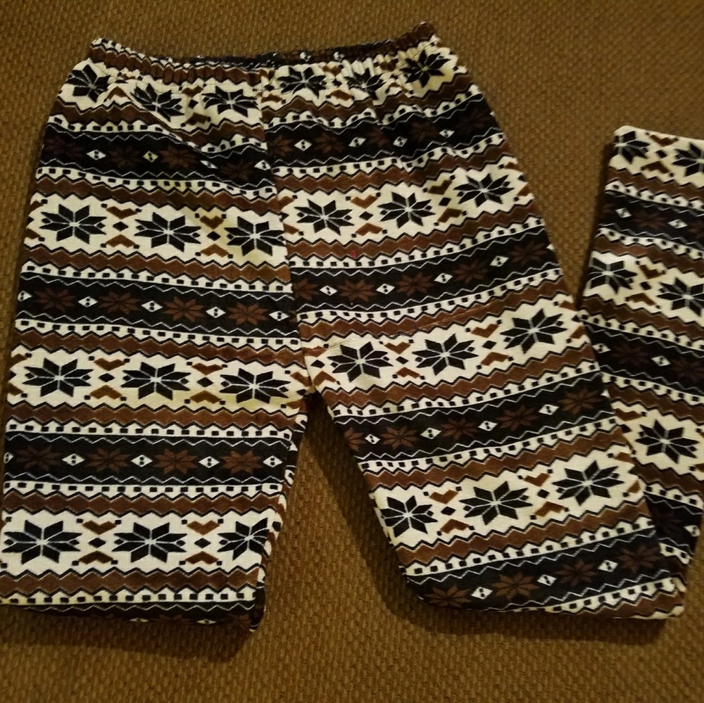 Boho velvet leggings