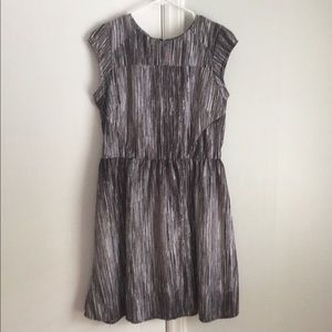 EUC Cap Sleeve Printed Work Dress