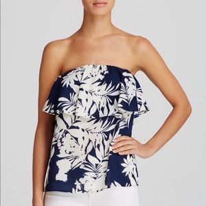 NWT Bloomingdale's AQUA Strapless Blouse