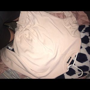 brandy melville pale pink crewneck