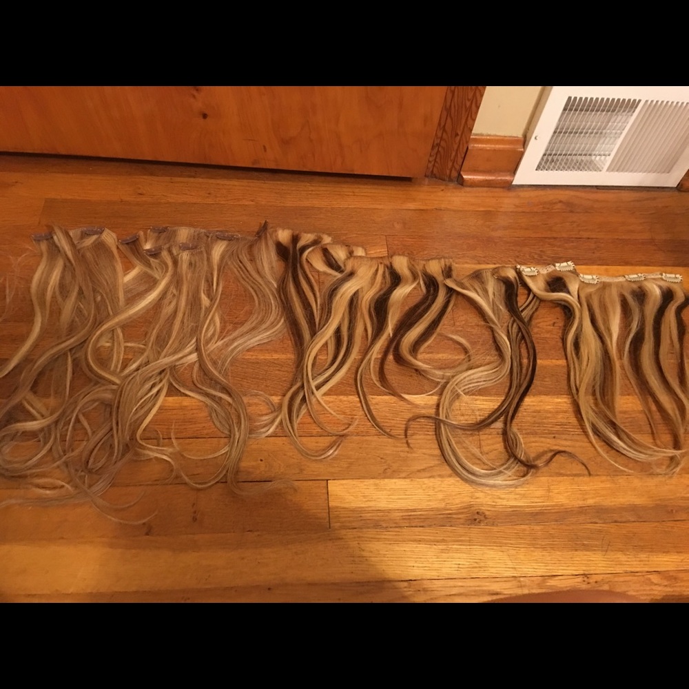 Blonde remy hair extensions