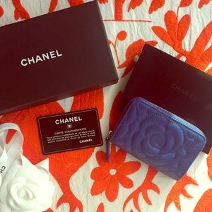 SOLD! Chanel Cardholder in Blue