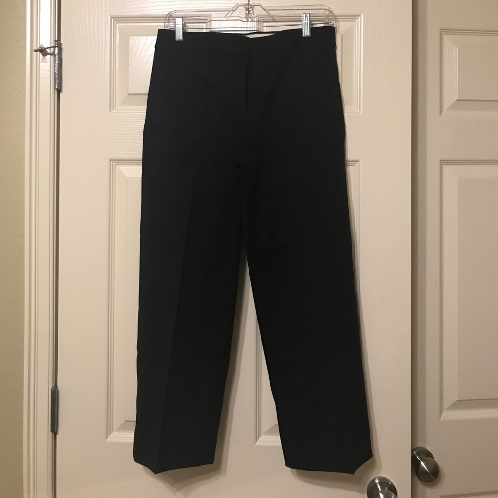 J. Crew black stretch crop pants