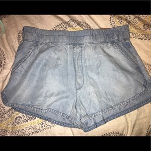 NWT American Eagle elastic waist denim shorts