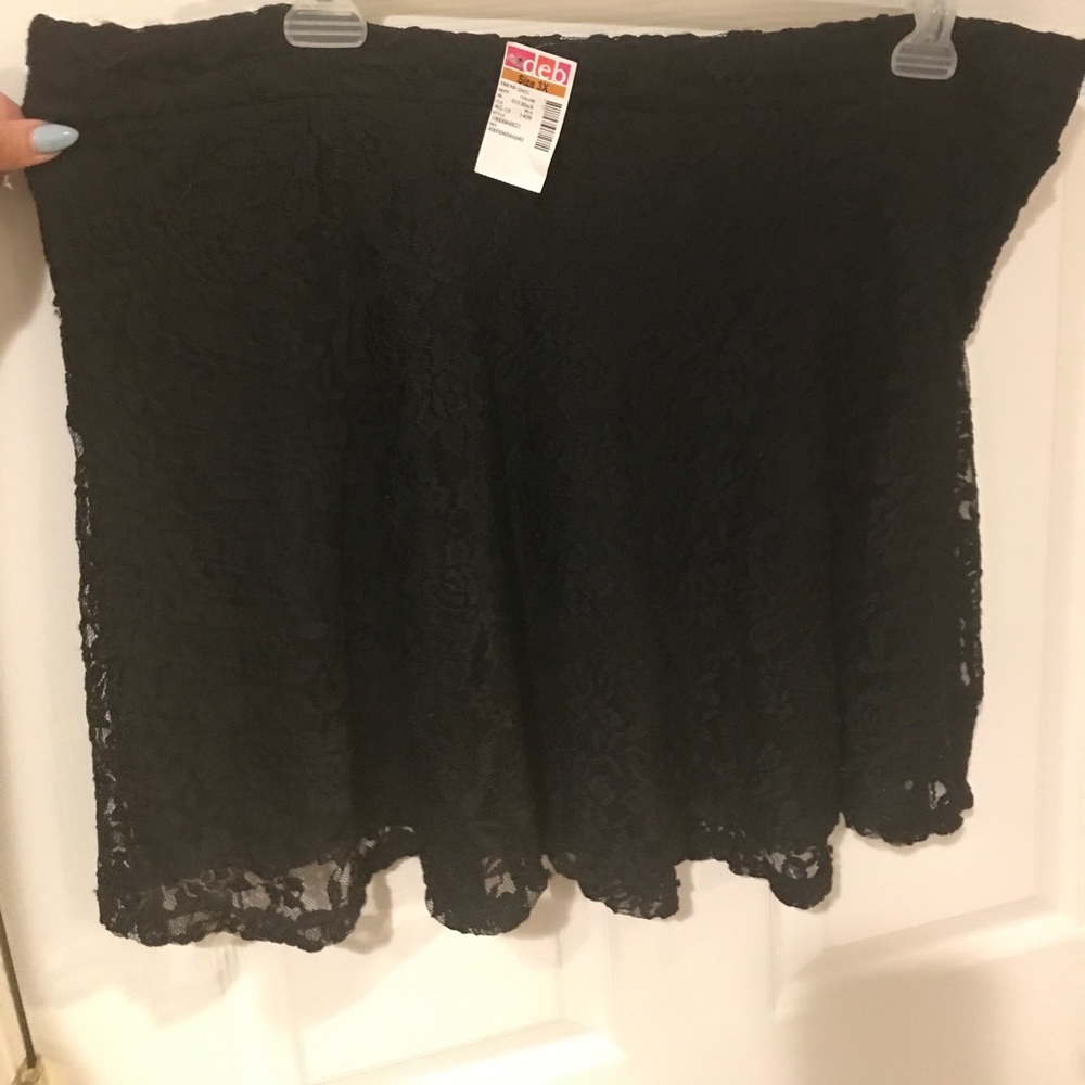 NWT PLUS SIZE 3X STRETCH LACW SKATER SKIRT
