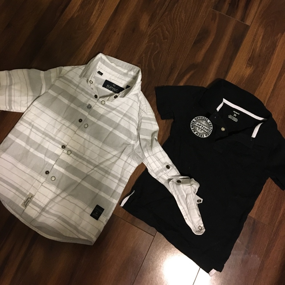 Boy tops. Polo and button down