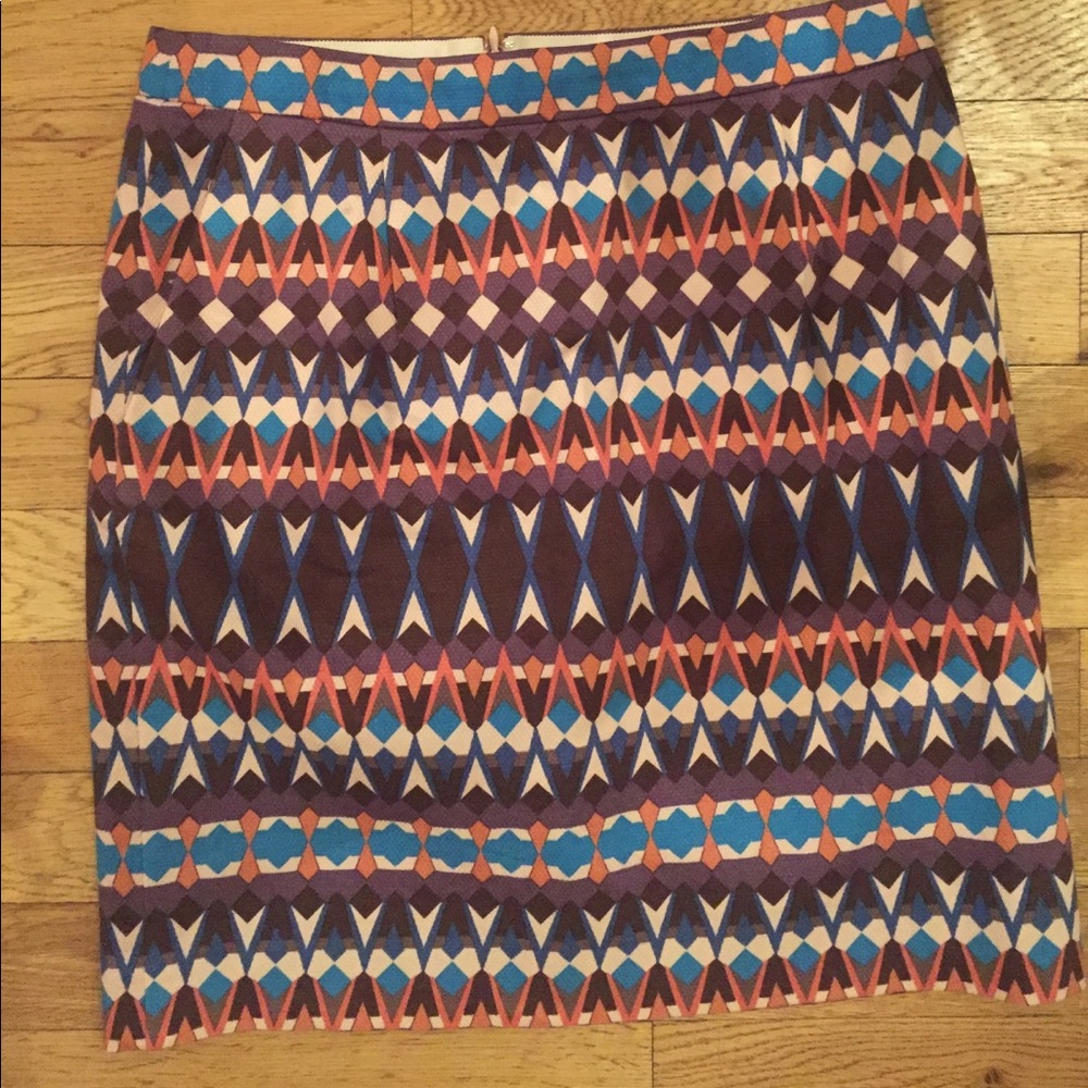 Jcrew pattern skirt