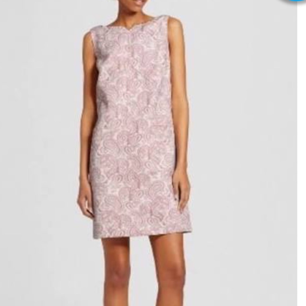 πHPπVictoria Beckham Pink Floral Jacquard Dress - Picture 1 of 8
