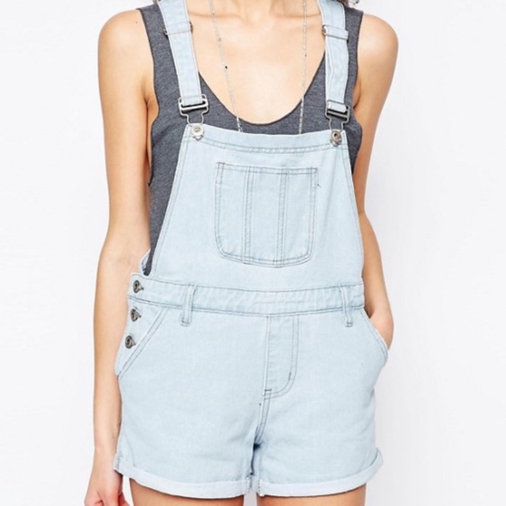 ASOS Denim Short Overalls